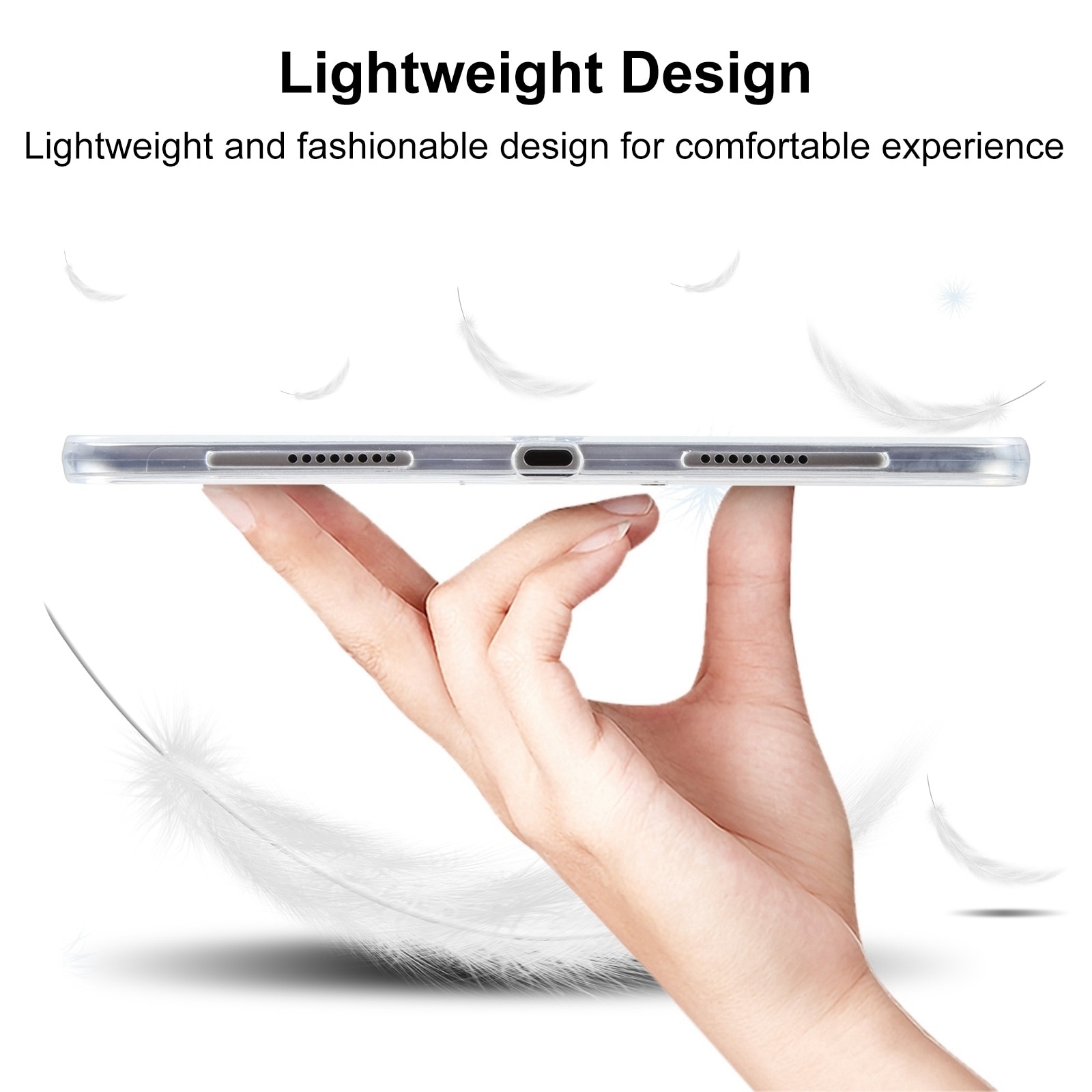 Husa tableta compatibila cu iPad Air 13, Transparent Frosted, TPU