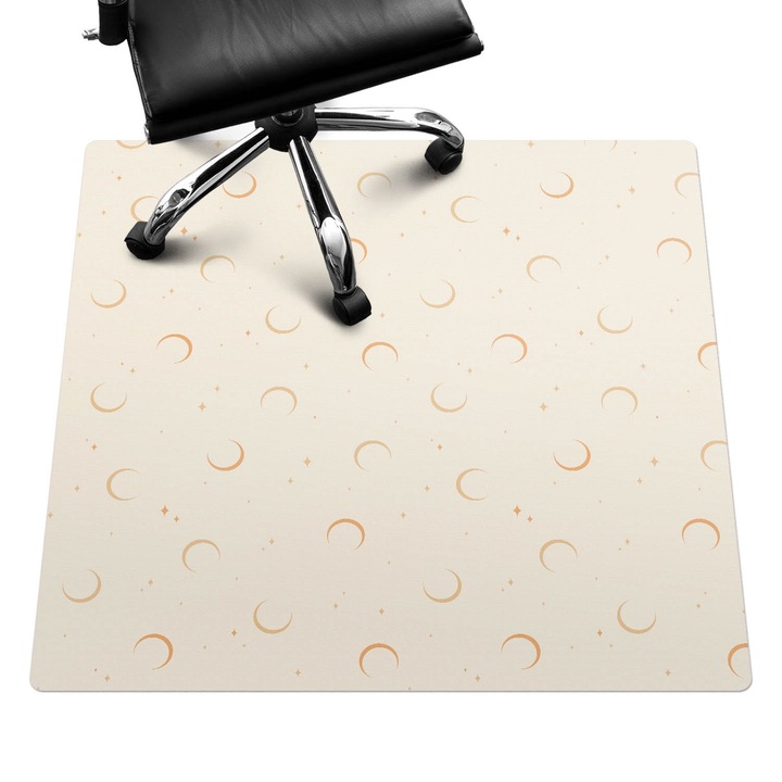 Székalátét, Wallfluent, Holdak és csillagok, Krémszín, 100x100 cm, 010250310050100033366