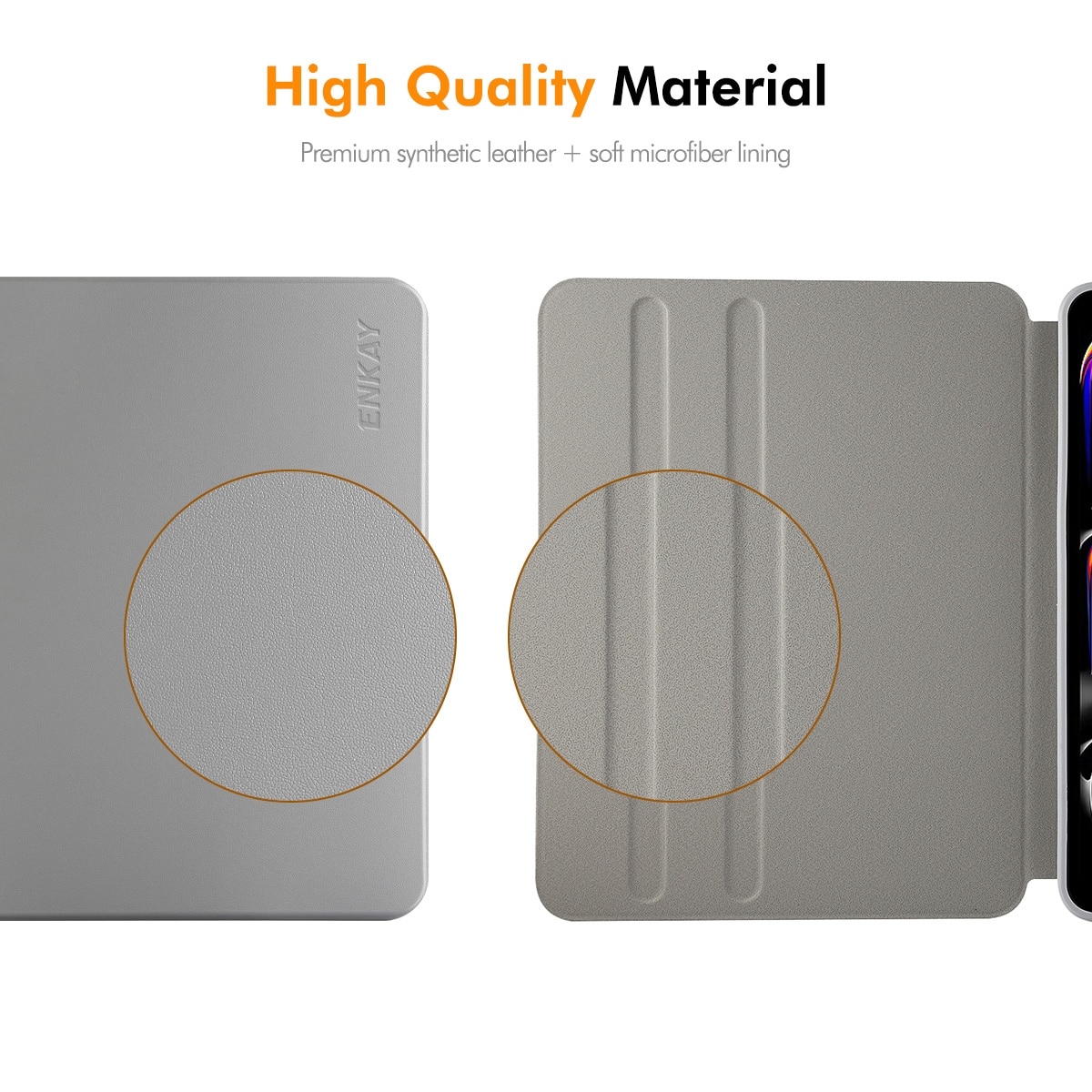 Husa tableta compatibila cu iPad Air 11, Rotatie 360°, Piele TPU, Slot pentru pix, Bej)