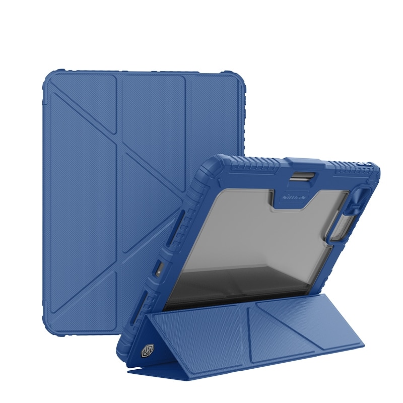 Husa tableta compatibila cu iPad Air 13 2024, Multifunctionala, Albastru