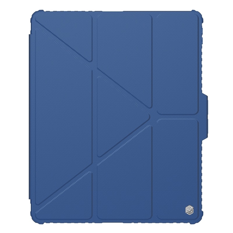 Husa tableta compatibila cu iPad Air 13 2024, Multifunctionala, Albastru