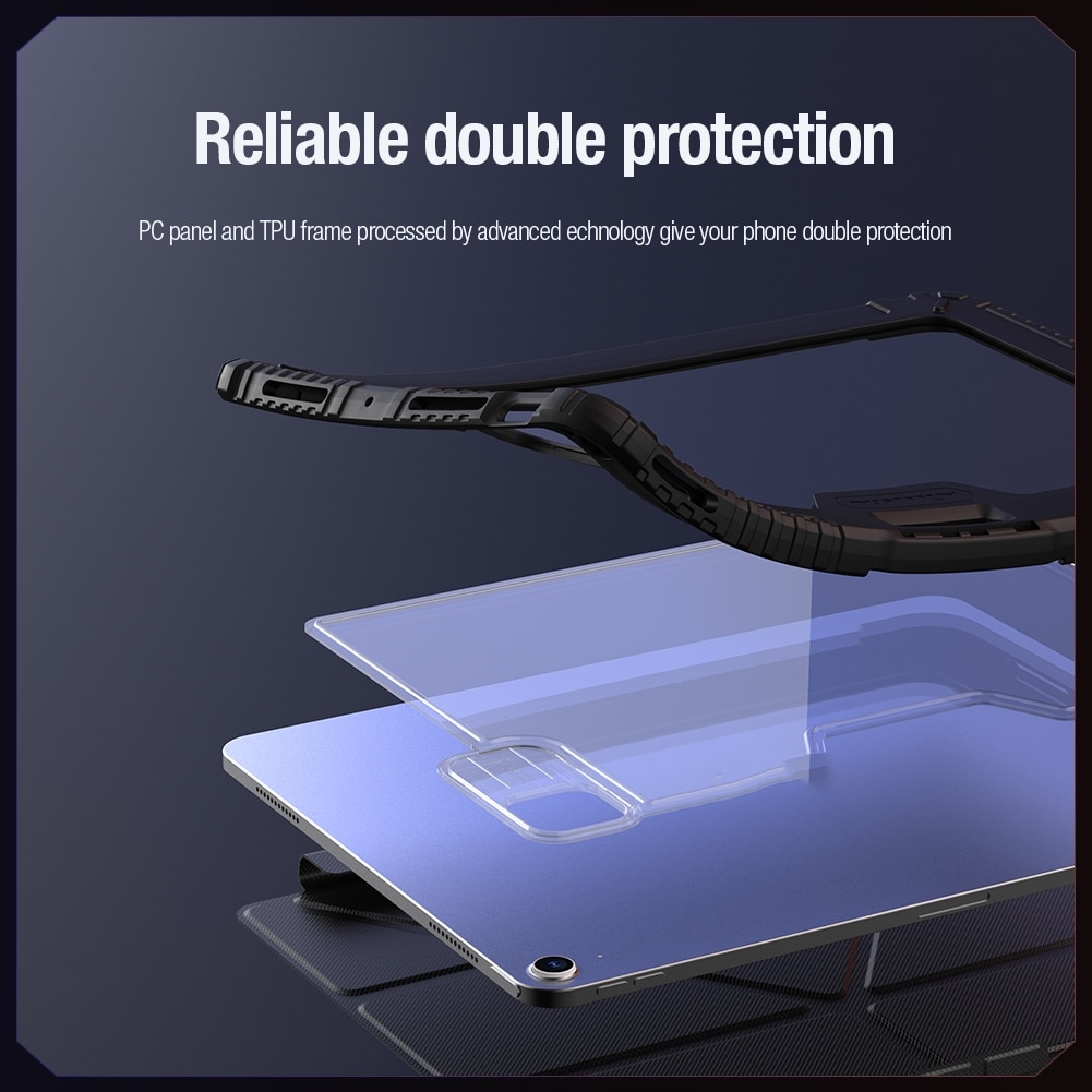 Husa tableta compatibila cu iPad Air 13 2024, Multifunctionala, Albastru
