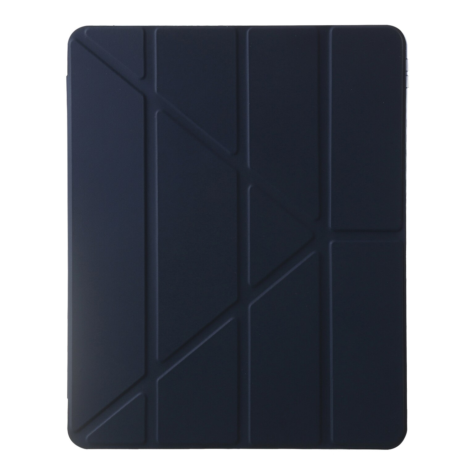 Husa tableta compatibila cu iPad Air 11, Clear plastic, Deformation, Albastru Inchis