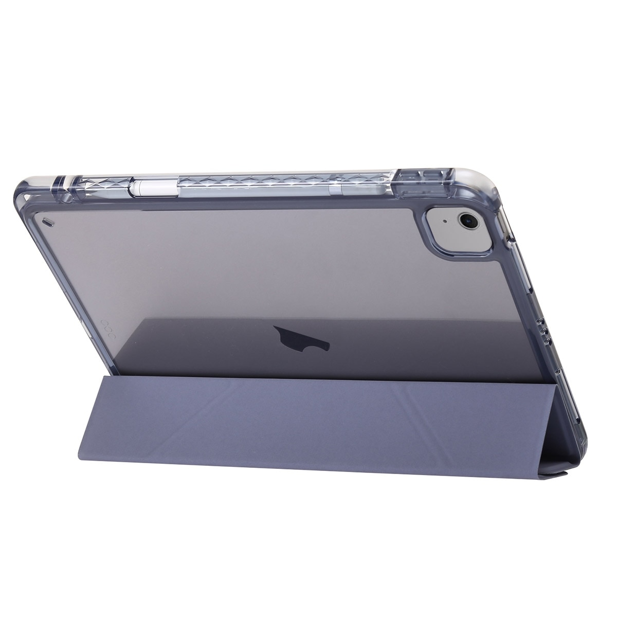 Husa tableta compatibila cu iPad Air 11, Protectie completa, Inchidere acrilica transparenta, Gri