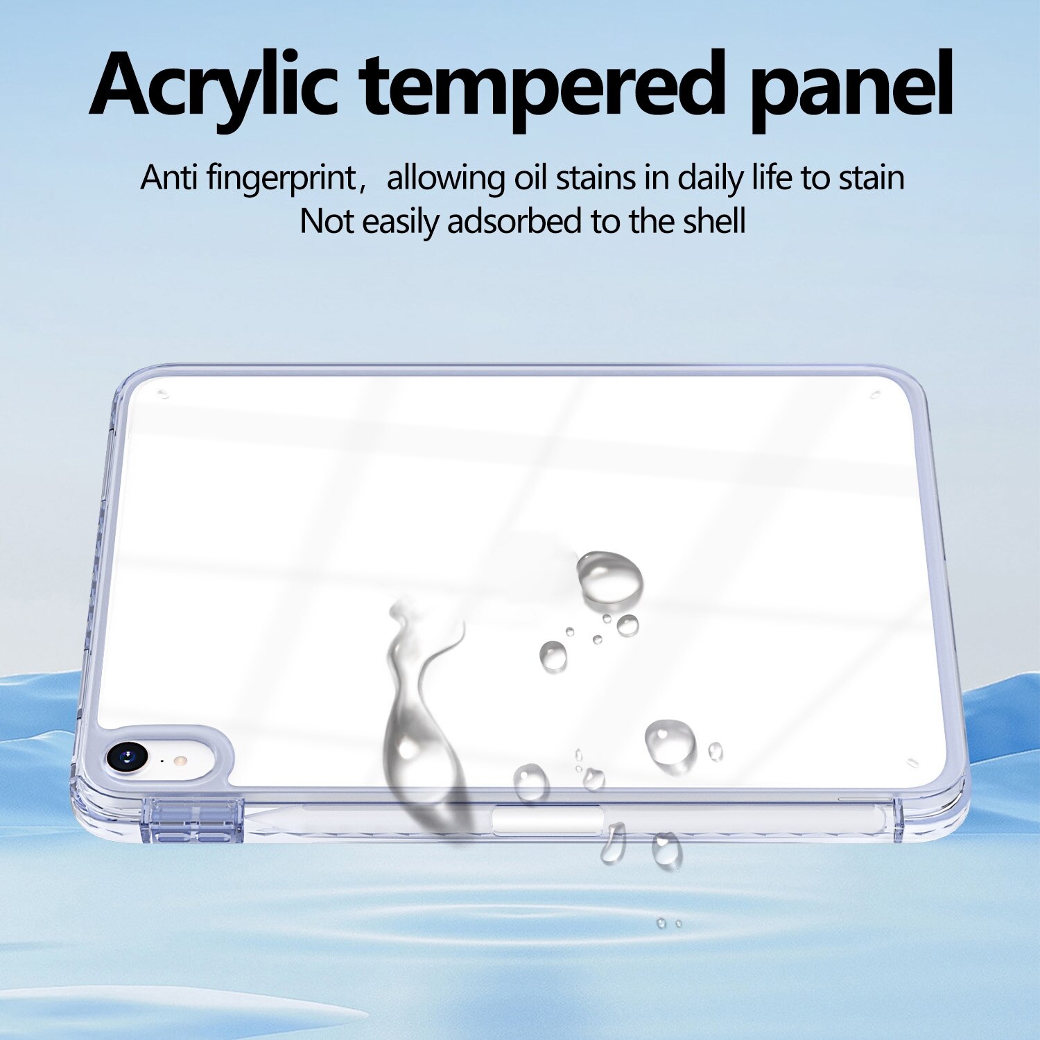 Husa tableta compatibila cu iPad Air 11 2024, Hybrid TPU, Slot stilou, Lavanda
