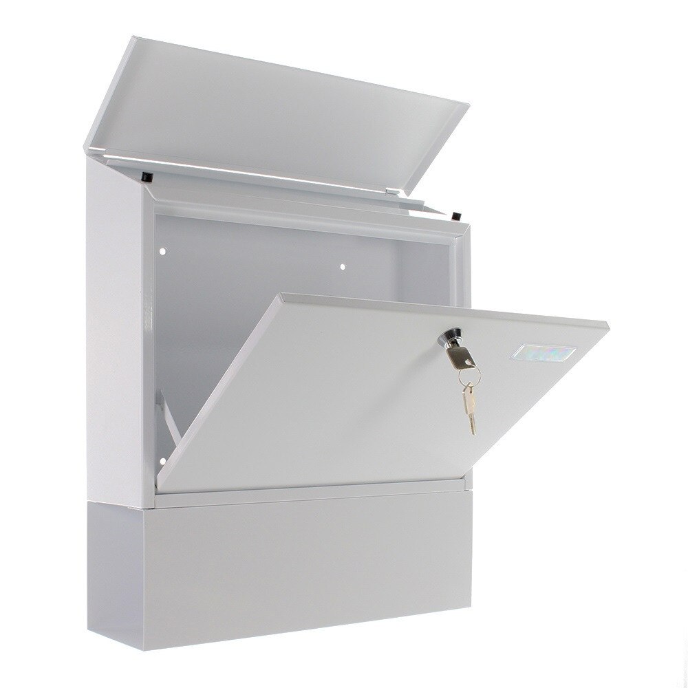 Cutie postala VILLA SET ALB 420 x 365 x 115 mm cu suport ziare