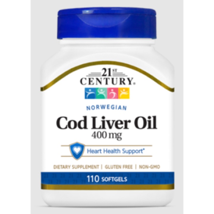 Cod Liver Oil 400mg - Norwegian, 21st Century - 110 sgels
