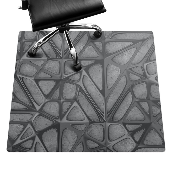 Székalátét, Wallfluent, Organikus háló, Szürke, 100x100 cm, 010250310050100056609