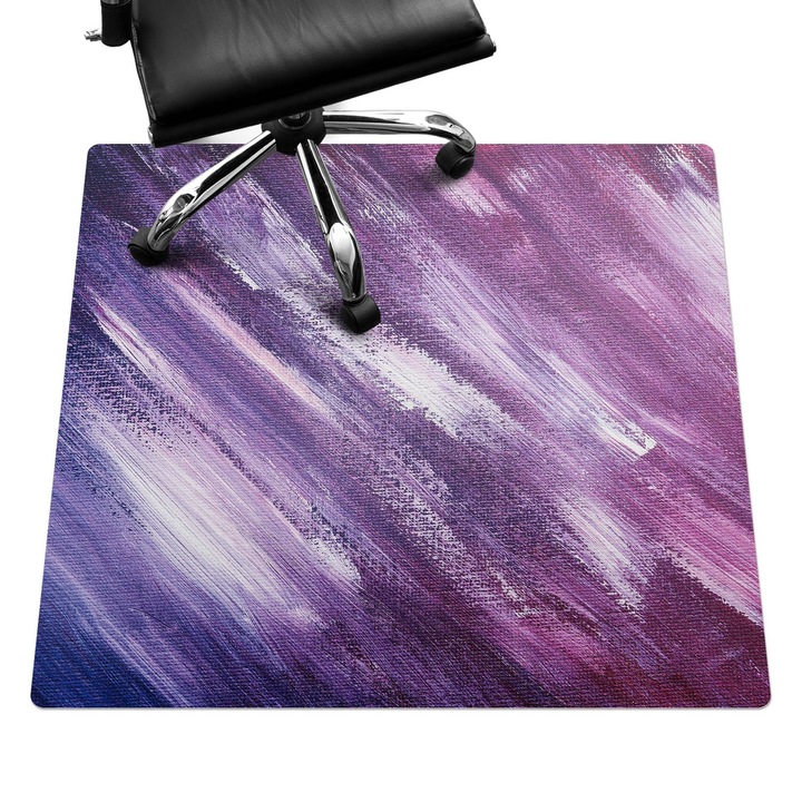 Székalátét, Wallfluent, Ecsetvonások, Lila, 100x100 cm, 010250310050100075093