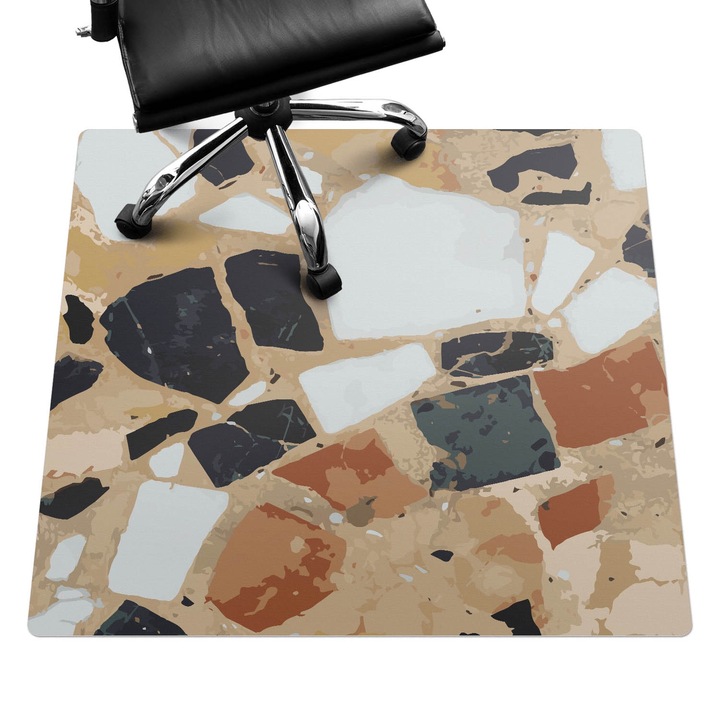 Székalátét, Wallfluent, Kő mozaik, Bézs, 100x100 cm, 010250310050100077429