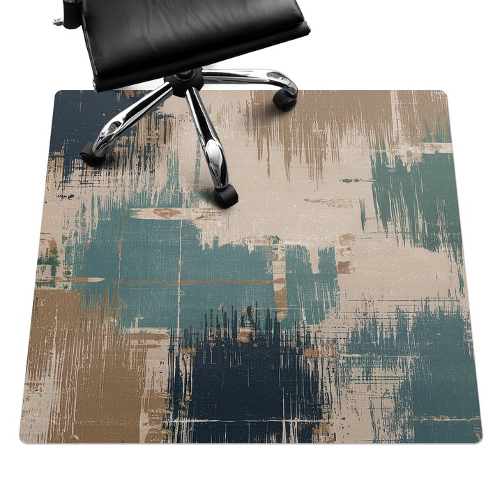 Szék szőnyeg, Wallfluent, Absztrakt textúra, Bézs, 100x100 cm, 010250310050100282028