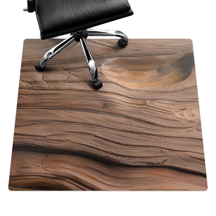 Székalátét, Wallfluent, A természet fa erezete, Barna, 100x100 cm, 010250310050100282867