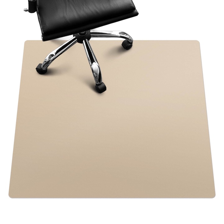 Íróasztal szék alátét, Wallfluent, Bézs, 100x100 cm, 0102503100501ccdec6aa