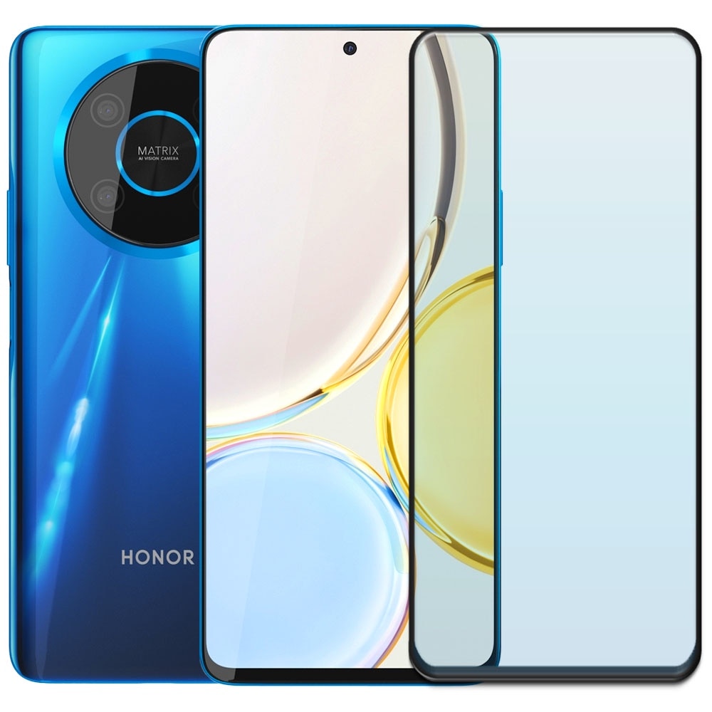 Folie din sticla securizata pentru Honor Magic 4 Lite, HAMSTERBOX Glass Shield, Protectie completa ecran, Full face, Aplicare rapida, Case Friendly, Transparenta