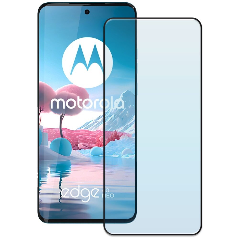 Folie din sticla securizata pentru Motorola Edge 40 Neo, HAMSTERBOX Glass Shield, Protectie completa ecran, Full face, Aplicare rapida, Case Friendly, Transparenta