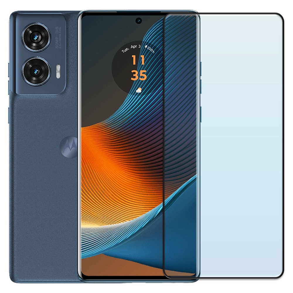 Folie din sticla securizata pentru Motorola Edge 50 Fusion, HAMSTERBOX Glass Shield, Protectie completa ecran, Full face, Aplicare rapida, Case Friendly, Transparenta