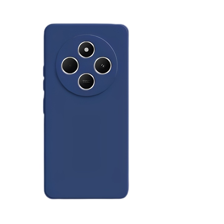Xiaomi Redmi 14C 4G/ 14C 5G / Redmi A4 / POCO C75 tok, Premium Velvet szilikon, kameravédelem, sötétkék
