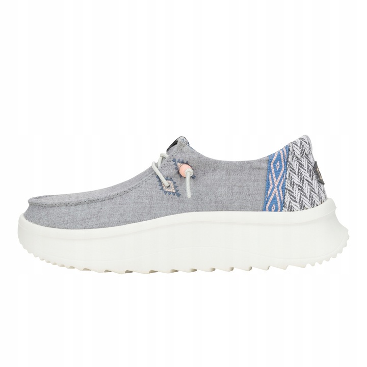 Дамски мокасини, HeyDude, Wendy Peak Chambray, сиво, Сив