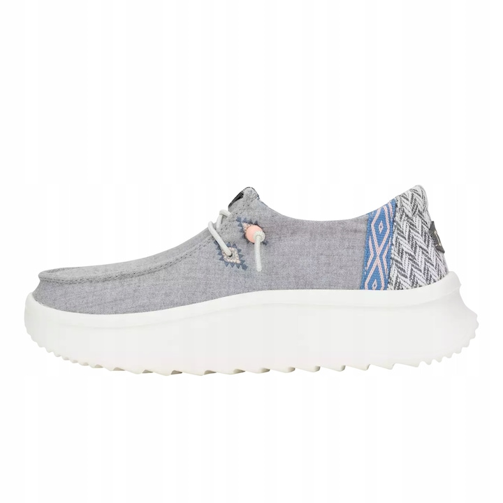 Дамски мокасини, HeyDude, Wendy Peak Chambray, сиви, 40 EU