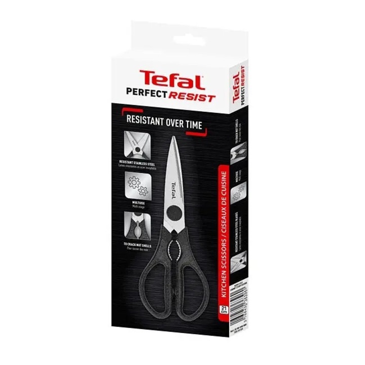 Кухненска ножица Tefal Perfect Resist, неръждаема стомана, 21 см, черна