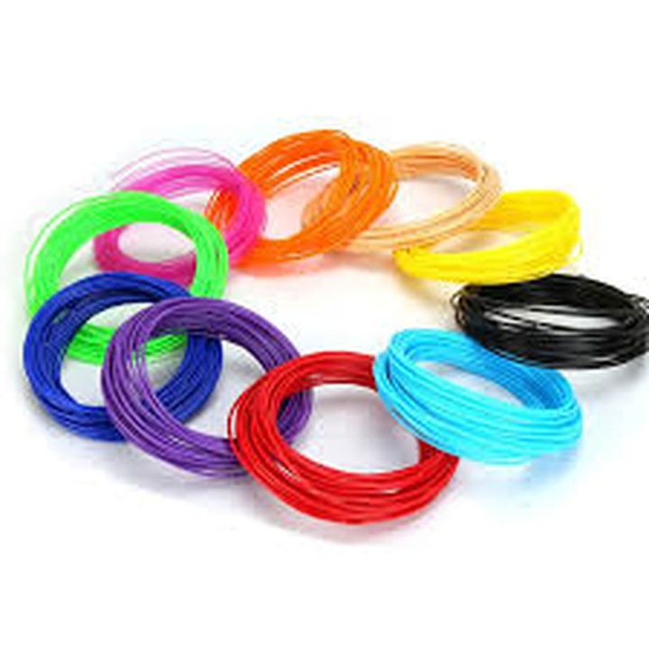 PCL Filament 1,75 mm, PENDAN, 10 darabos készlet X 5 méter, 3D kreatív tollhoz, Többszínű