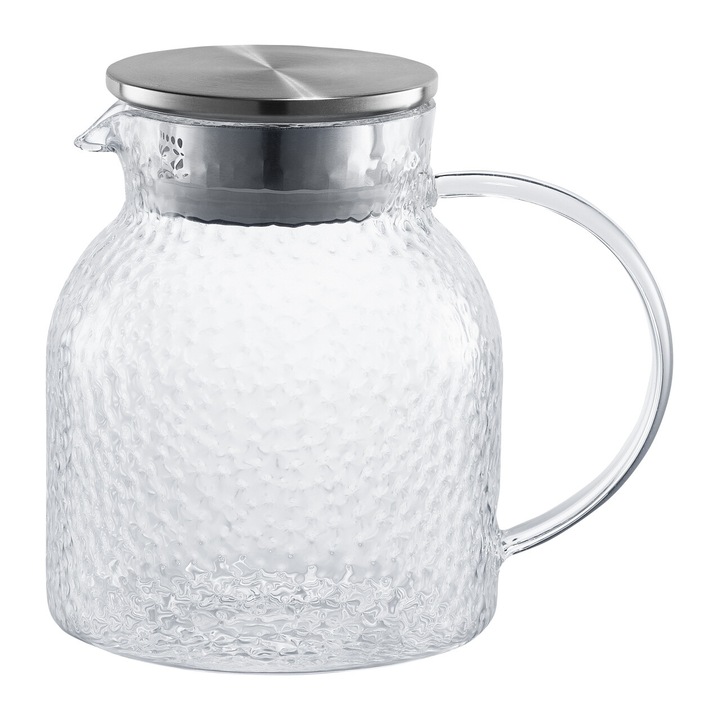 Carafa AMBITION Bubble, 1.3L, sticla, capac metalic