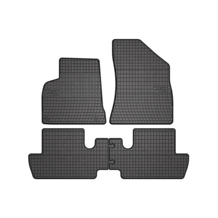 1 комплект от 4 гумени стелки, съвместими с Opel Meriva, 2003-2010, DAsiNU