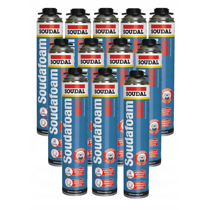 Set 12 Spume montaj Soudal, 870ml, izolatie termica si acustica, aplicare precisa