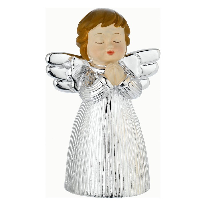 Ezüst angyal ajándékfigura, BAGUTTA, Ma 8 cm