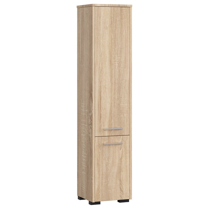 Dulap baie Fin, Akord Furniture Factory, 2 usi, culoare stejar