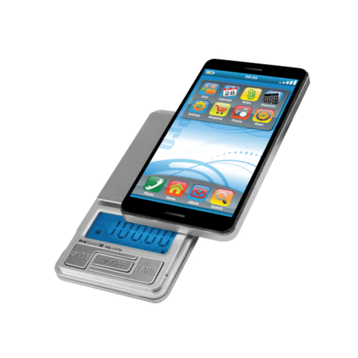 Cantar de bijuterii si buzunar, portabil, ProScale Pro, Design Telefon 0.01-100g, 2 baterii CR-2032 (incluse)