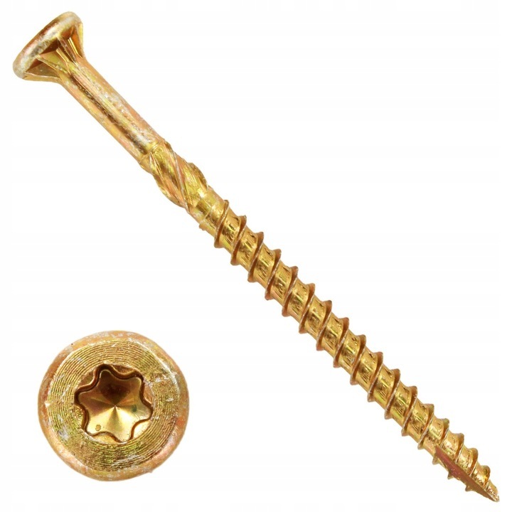 Suruburi pentru lemn, Nan, 4x60mm, set 200 bucati, otel zincat