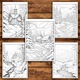 Carte de colorat antistres, 50 de ilustratii Taramul Iernii - Volumul I, 106 pagini, Format: A5, Editura Cadouri Legendare