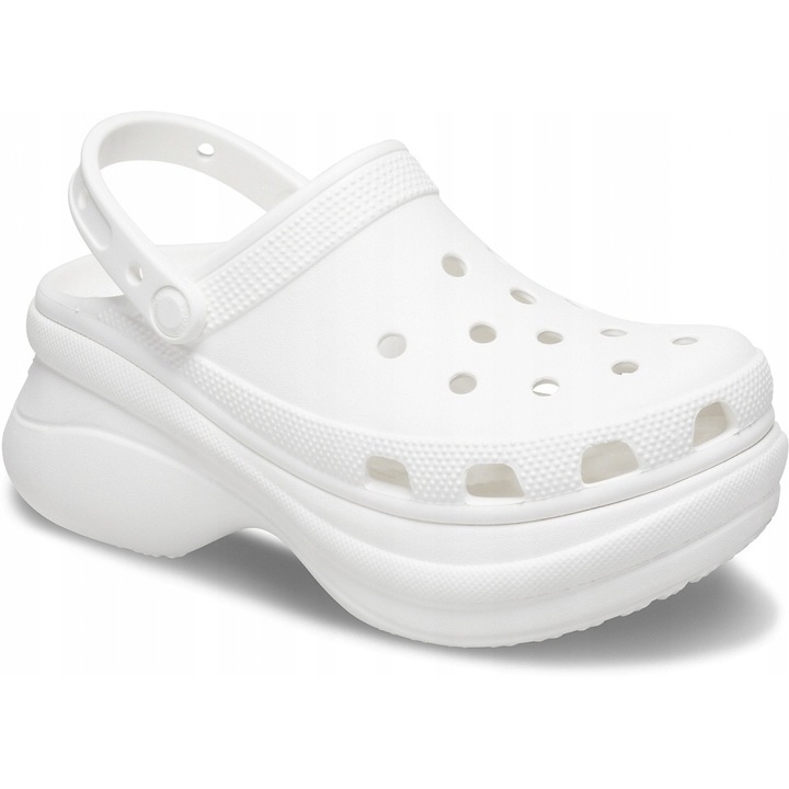 Saboti Coturn Platforma Femei, Crocs, Classci Bae 2066302 Clog, Alb, 41-42 EU