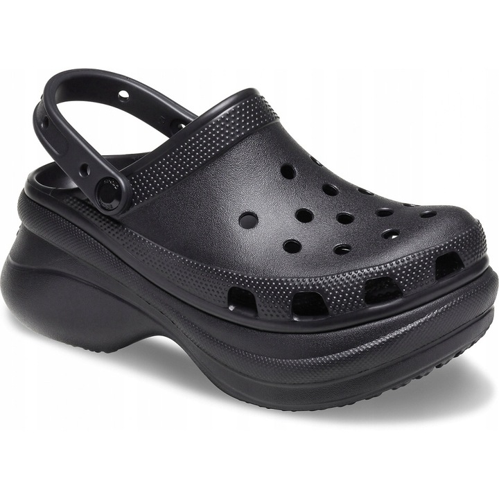 Saboti Coturn Platforma Femei, Crocs, Classci Bae 2066302 Clog, Negru, Negru, 41-42