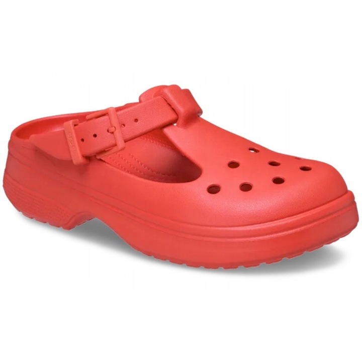 Saboti Femei, Crocs, Classic Mary Jane 210581 Clog, Rosu, Rosu, 41-42