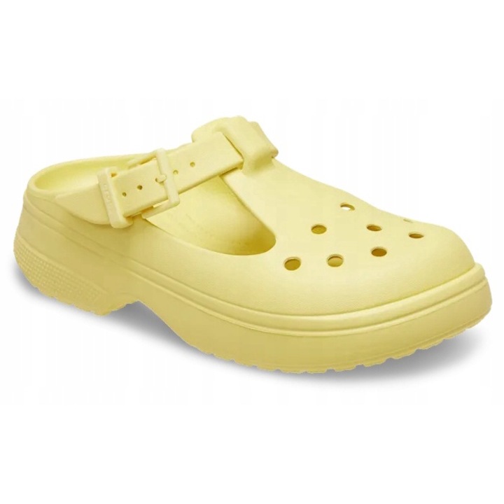 Crocs, Saboti cu logo in relief, Galben, 41-42