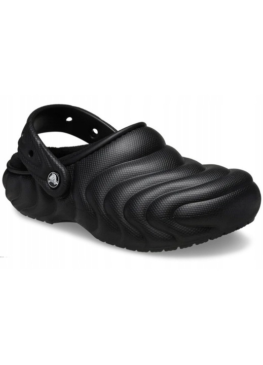 Дамски изолирани сандали, Crocs, Classic Cozzy Overpuff 210059, черни, Черен, 37-38