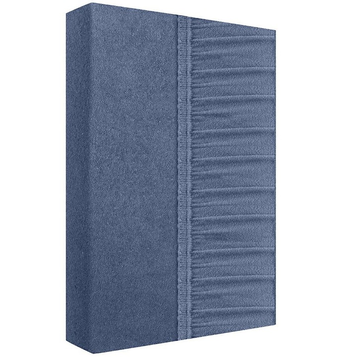 Чаршаф фроте с ластик, 160x200см, 180гр/м2, графит, Zaratex