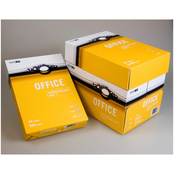 Cutie x5 Top de hartie copiator A4, 80g/m², 500 coli/top, Smart Lina OFFICE
