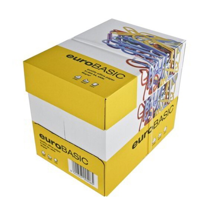 Cutie X 5 Topuri Hartie de Copiator A4, 80 gr - Euro Basic