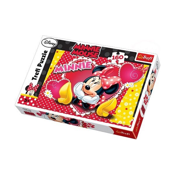 Puzzle Minnie Mouse viseaza cu ochi deschisi 160 piese