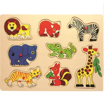 Baby Mix Puzzle din lemn 10m+ Safari Baby Mix Puzzle din lemn 10m+ Safari