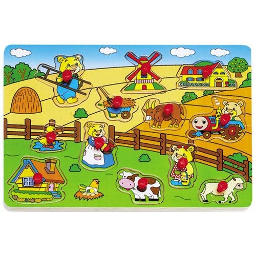 Puzzle de lemn Farm Baby Mix
