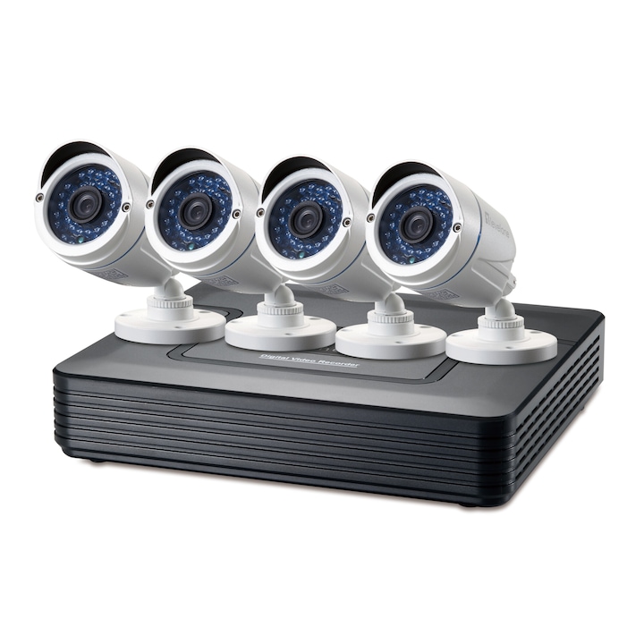 Sistem de supraveghere interior & exterior Analogic Winpossee WP-AH4404TB FullHD 1080P, 2 x camere Bullet & 2 x camere Dome 2 MP,senzor SC2235, IR 25m