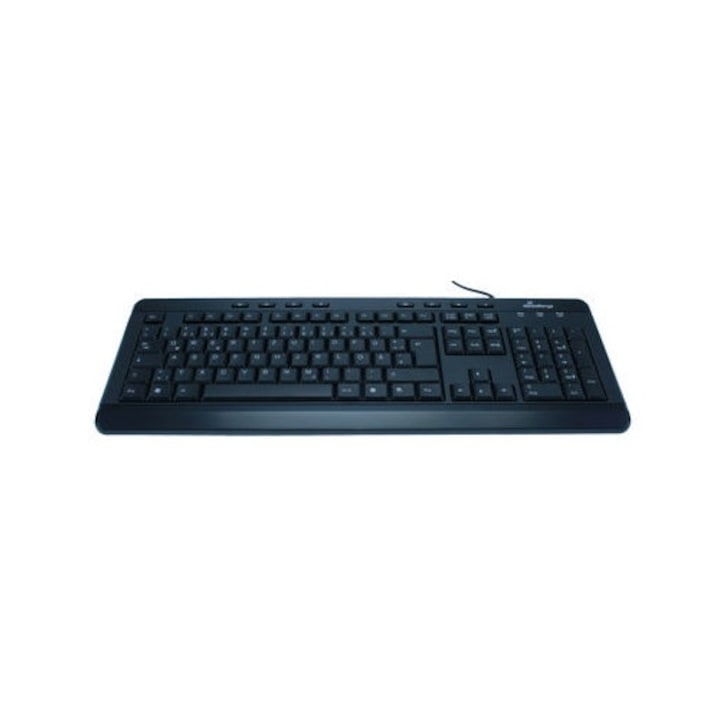Tastatura cu fir Sbox K-18, QWERTY US Layout, 105 Taste, Ajustare pe Inaltime, Cablu 1.35m, USB, Neagra