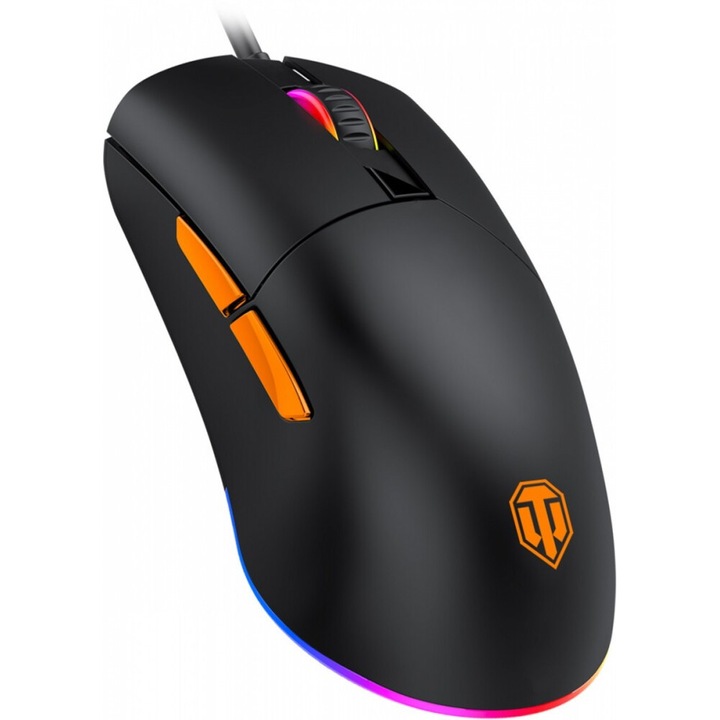 Mouse de gaming, Yenkee, design ergonomic, cu cablu, negru