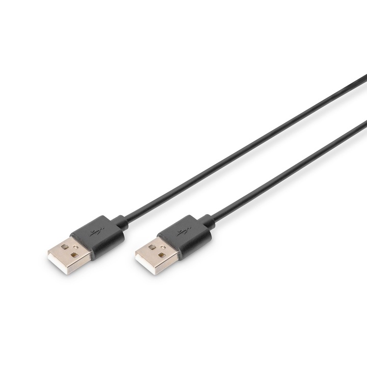 USB 2.0 kábel ASSMANN AK-300100-018-S, M/M, 1,8m, fekete