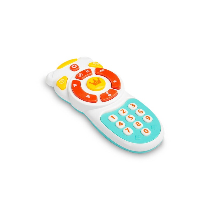 Interaktív játék babáknak, TOYZ, +6 hónapos, többszínű, hangok és fények, 7,5x4x16,5 cm