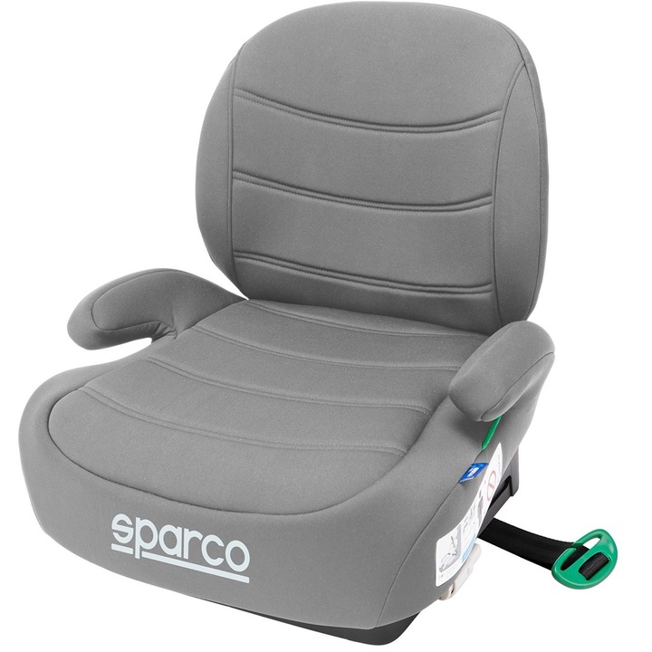 Scaun auto pentru copii, Sparco, 125-150 cm, 22-36 kg, Gri